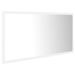 Miroir à LED de salle de bain Blanc 90x8,5x37 cm - Photo n°7