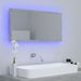 Miroir à LED de salle de bain Gris béton 90x8,5x37 cm - Photo n°5