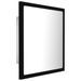 Miroir à LED de salle de bain Noir 40x8,5x37 cm - Photo n°8