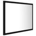 Miroir à LED de salle de bain Noir 60x8,5x37 cm - Photo n°7