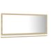 Miroir de bain Blanc et chêne sonoma 80x10,5x37 cm - Photo n°5