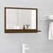 Miroir de bain Chêne marron 60x10,5x37 cm Bois d'ingénierie - Photo n°1