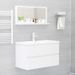 Miroir de salle de bain Blanc brillant 80x10,5x37 cm - Photo n°4