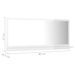 Miroir de salle de bain Blanc brillant 80x10,5x37 cm - Photo n°7