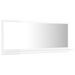 Miroir de salle de bain Blanc brillant 90x10,5x37 cm - Photo n°5