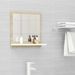 Miroir de salle de bain Blanc et chêne sonoma 40x10,5x37 cm - Photo n°2