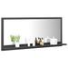 Miroir de salle de bain Gris 90x10,5x37 cm - Photo n°1