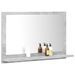 Miroir de salle de bain Gris béton 60x10,5x37 cm - Photo n°1
