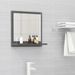 Miroir de salle de bain Gris brillant 40x10,5x37 cm - Photo n°2