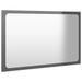 Miroir de salle de bain Gris brillant 60x1,5x37 cm - Photo n°3