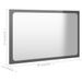 Miroir de salle de bain Gris brillant 60x1,5x37 cm - Photo n°5