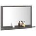 Miroir de salle de bain Gris brillant 60x10,5x37 cm - Photo n°1