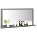 Miroir de salle de bain Gris brillant 80x10,5x37 cm - Photo n°1