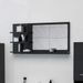 Miroir de salle de bain Noir brillant 90x10,5x45 cm - Photo n°2
