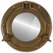 Miroir hublot mural en aluminium et verre - Photo n°1