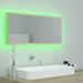 Miroir LED de salle de bain Chêne sonoma 100x8,5x37cm - Photo n°4