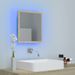 Miroir LED de salle de bain Chêne sonoma 40x8,5x37 cm - Photo n°4