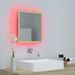 Miroir LED de salle de bain Chêne sonoma 40x8,5x37 cm - Photo n°6