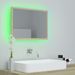 Miroir LED de salle de bain Chêne sonoma 60x8,5x37 cm - Photo n°5