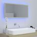 Miroir LED de salle de bain Chêne sonoma 90x8,5x37 cm - Photo n°4