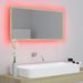 Miroir LED de salle de bain Chêne sonoma 90x8,5x37 cm - Photo n°5