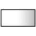 Miroir LED de salle de bain Noir 80x8,5x37 cm - Photo n°7