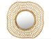 Miroir motif cercle aluminium doré Oly D 83 cm - Photo n°1
