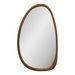 Miroir mural en bois marron LUXON – L 38.5 × H 64.5 cm - Photo n°1