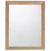 Miroir mural en bois massif clair MAZARI - L 80 x H 100 cm - Photo n°1