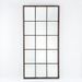 Miroir mural multi-rectangles bois laqué marron Nathi 200 cm - Photo n°1