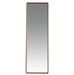 Miroir mural ou à poser rectangulaire – Cadre bois plaqué noyer naturel – L 60 x H 190 cm - Photo n°1