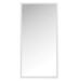 Miroir mural rectangulaire bois massif blanc Ocel 120 cm - Photo n°1