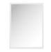 Miroir mural rectangulaire bois massif blanc Ocel 80 cm - Photo n°1