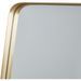 Miroir mural rectangulaire métal doré Nort - Photo n°3