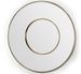 Miroir mural rond art déco en verre et métal doré POVA – Ø 120 cm - Photo n°1