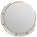 Miroir mural rond en métal doré antique et noir MAXIMUS – Ø 81 cm - Photo n°1