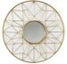 Miroir mural rond en métal doré LUZA - Ø 80 cm - Photo n°1
