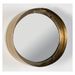 Miroir mural rond métal doré Alma D 20 cm - Photo n°1
