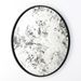 Miroir mural rond métal noir et miroir vieilli gris Picty - Photo n°1