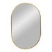 Miroir ovale en aluminium MADRID – L 50 x H 70 cm - Photo n°1