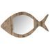 Miroir poisson bois massif clair Azura - Lot de 4 - Photo n°1