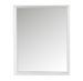 Miroir rectangulaire verre et bois blanc Narsh - Lot de 2 - Photo n°1