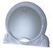 Miroir rond bois brillant blanc Venize 111 cm - Photo n°1