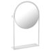 Miroir rond sur pied métal blanc Praji - Photo n°1