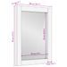 Miroir salle de bain marron 50x70x3cm bois de manguier - Photo n°10