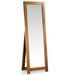 Miroir sur pied STAR - Cadre bois massif marron - L 50 x H 160 cm - Photo n°1