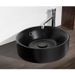 MITOLA Vasque ronde Capri 38 cm de diametre noir mat - Photo n°1