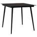 Mobilier à dîner d'extérieur 3 pcs Corde en coton et acier Noir - Photo n°3