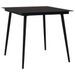 Mobilier à dîner d'extérieur 5 pcs Corde en coton et acier Noir 2 - Photo n°2