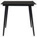 Mobilier à dîner d'extérieur 5 pcs Corde en coton et acier Noir 2 - Photo n°3